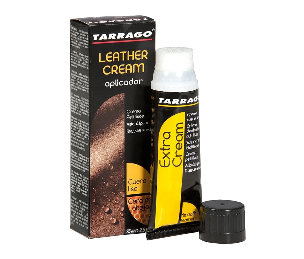 Крем тюбик с губкой Leather cream, большой, 75 мл
