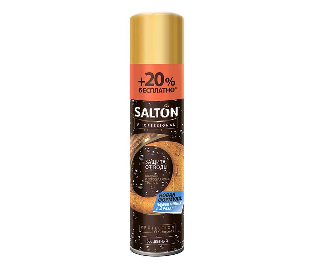 Аэрозоль рекламная, Salton Professional, защита от воды, для обуви, 300 мл