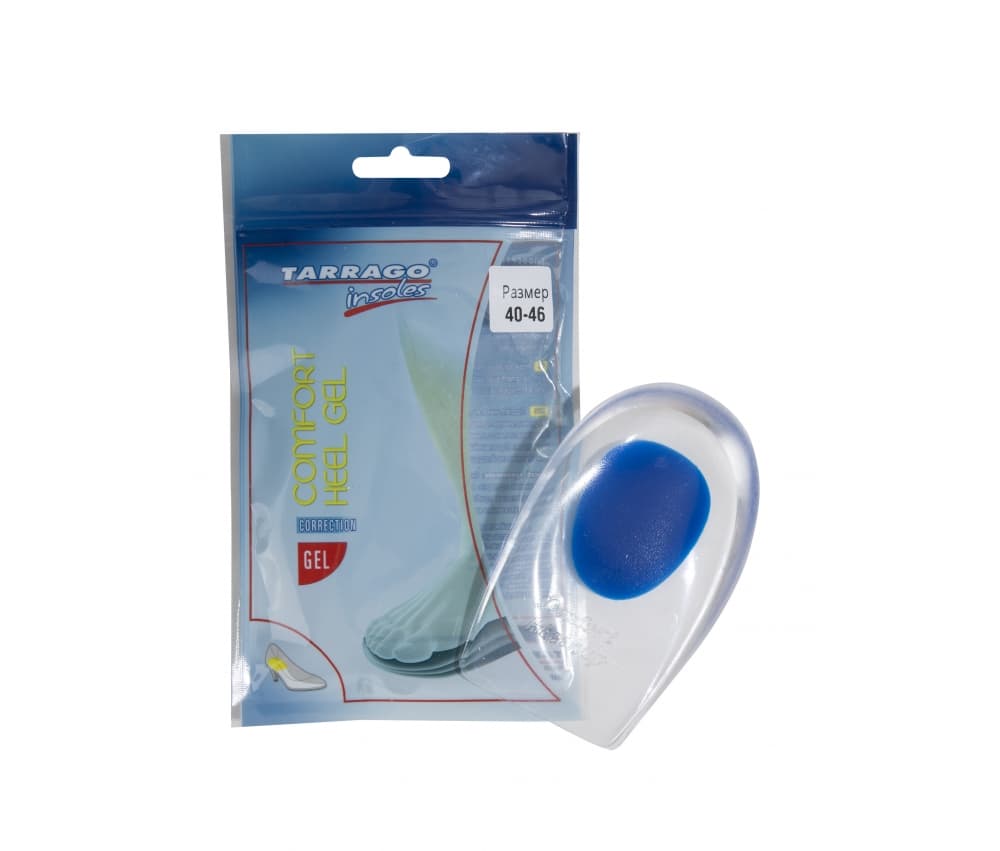 Подпяточник гелевый, с высокой пяткой, COMFORT HEEL GEL (40/46)